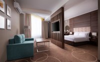 Номер Junior Room Great с большой двуспальной кроватью, кресло-кроватью и диван-кроватью: Фотография 6