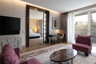 Signature Suite, park view -  king bed and sofa: Photo 4