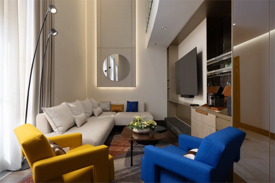 Grand Duplex Suite, sea view -  king bed and convertible sofa