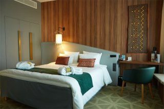 Deluxe suite with a large double bed: Photo 1