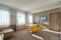 Номер Люкс - с двуспальной кроватью и диваном: Фотография 9
