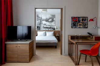 Апартаменты, одна спальня - с двуспальной кроватью: Фотография 2