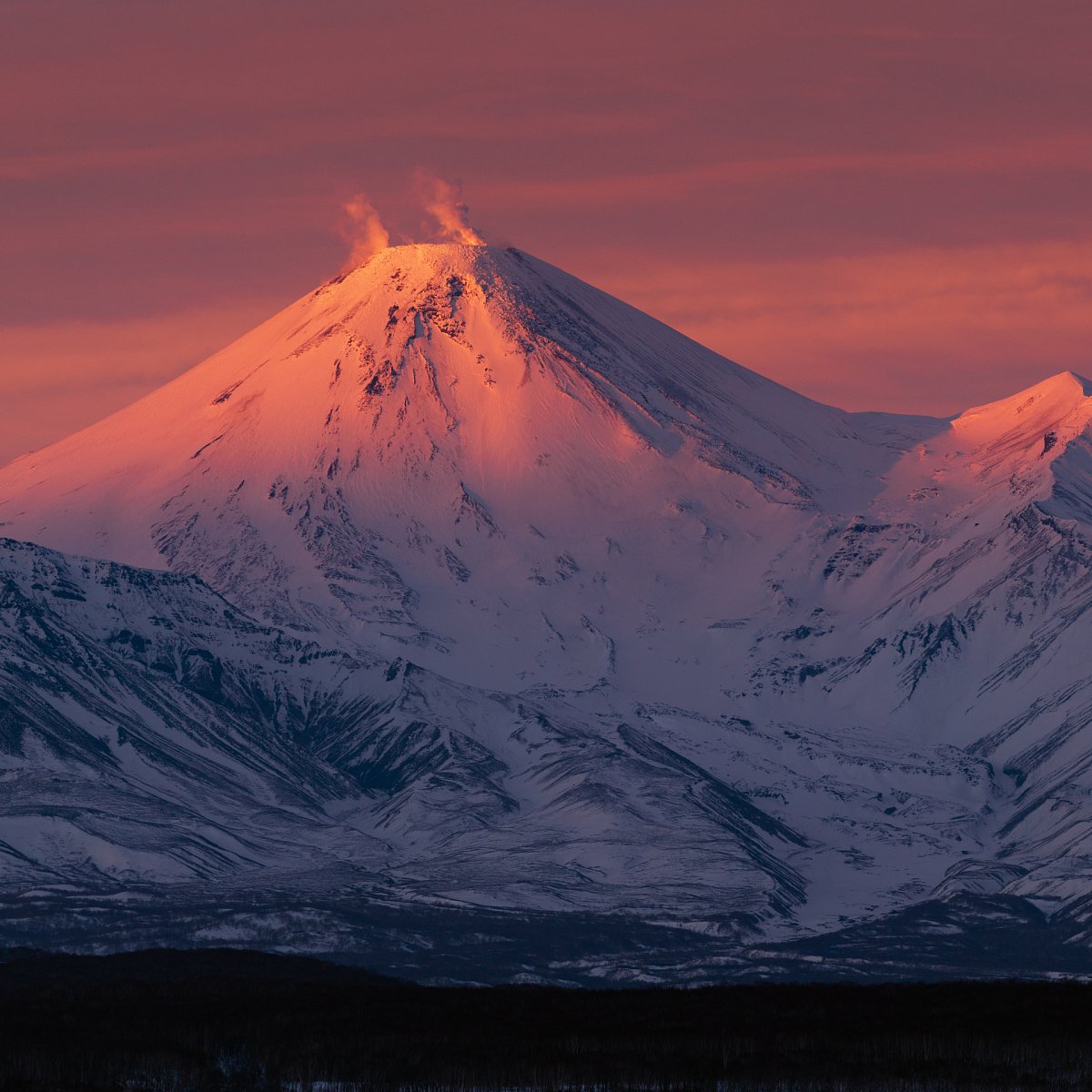 Закат в горах